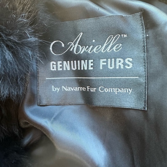 Black Rabbit Fur Coat Size M - Picture 5 of 6